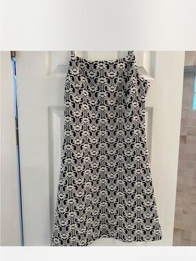 Altar'd State Black and White Geo-Print Mini Dress